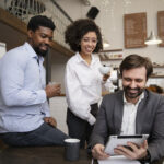 colleagues-working-together-project